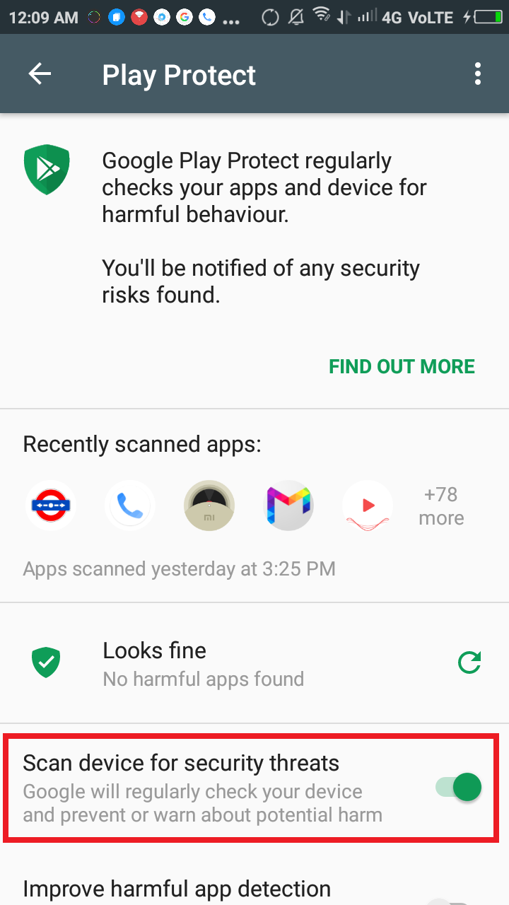 google play protect Yashwant Application